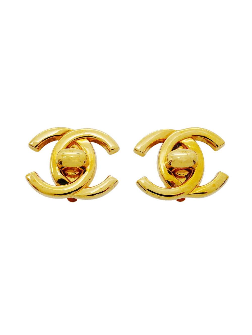 Chanel Cc Logo Turnlock Clip-On #371445C78B